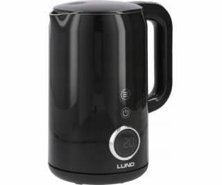 Toya LUND Elektrická konvice 1,7 l, regulovaná teplota, č...