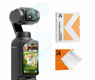 K&F Sada 6 x 9h ochranných skel + čočka pro DJI Osmo Pock...