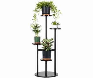 Strado Univerzální květinový stojan FINO - černý, 4patrov...