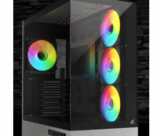 Sharkoon AK7 ARGB (černá, tvrzené sklo x 2)