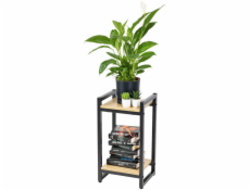 Strado Kovový stojan na květiny Vertico 65 cm - černý