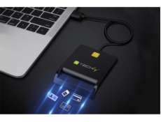Techly Čtečka čipových karet USB-A
