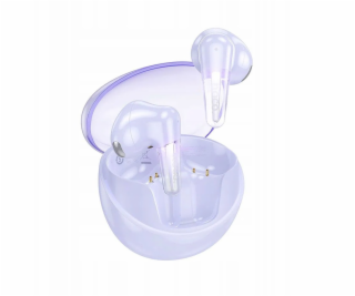 Hoco Bezdrátová sluchátka do uší TWS EW202 fialová