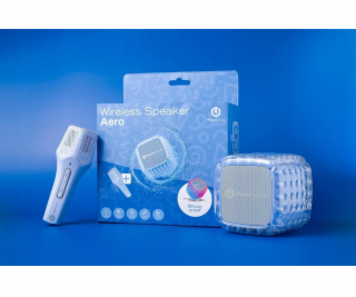 PowerLocus Dětský Bluetooth reproduktor Karaoke modrý/pur