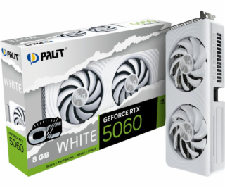 Palit GeForce RTX 5060 OC WHITE 8GB (DLSS 4, 3x DisplayPo...