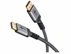 Goobay Kabel Plus DisplayPort 2.0/2.1, 16K @ 60Hz, 80 Gbit/s (šedý, 3 metry)