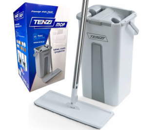 Tenzi plochý mop se ždímačkou - Mop s dvoukomorovým kbelíkem