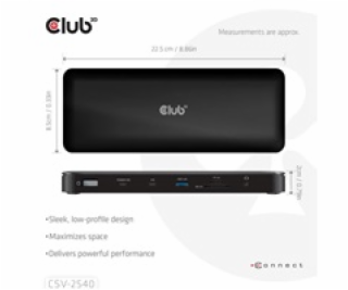 Club3D Dokovací stanice USB-C 14v1, 2xHDMI, 2xDP, 3xUSB-C...