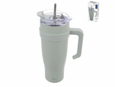 Hrnek TERMO 1,2 l nerez+brčko  zelený