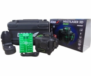 Dedra MULTILASER 3D, ZELENÉ, OSTRÉ DIODY 3x360