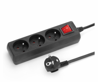 Montis Prodlužovací kabel 3 zásuvky 10m s vypínačem černý...
