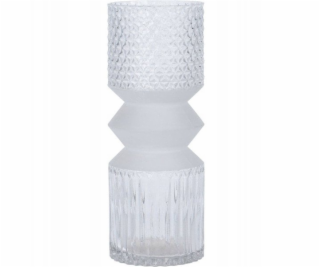 Dekoria Skleněná váza GEOMETRICKÁ, 30 cm