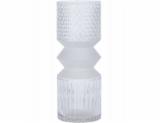 Dekoria Skleněná váza GEOMETRICKÁ, 30 cm
