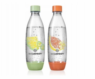 Sodastream Lahve 2x1l Fuse Crafted (korálově oranžová/les...