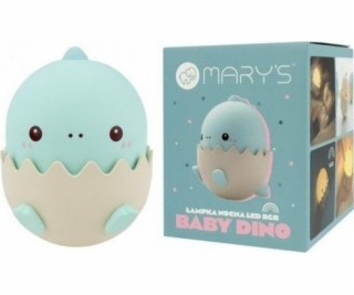 Plexido Modré LED noční světlo s dinosaurem