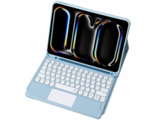 Strado Pouzdro s Bluetooth klávesnicí a touchpadem pro iPad Pro 11 Gen5 (modré)
