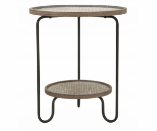 Ferretti Konferenční stolek s policí, O 48 cm