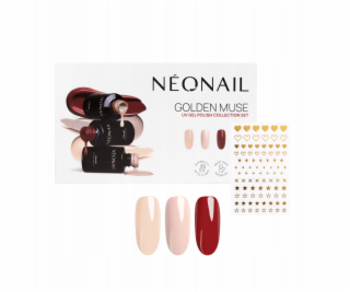 NoName NEONAIL_SET hybridní lak Golden Muse Blushing Red ...