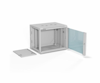 ALANTEC Szafa wisząca 19  9U 600x450, drzwi szklane, kolo...