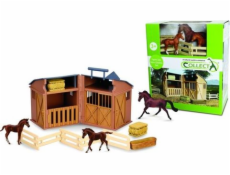 Collecta Figurka ze stáje s příslušenstvím a koňmi 89695