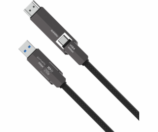 4smarts ComboCord USB4 HDMI 240W 1,5m černý kabel