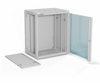 Alantec Nástěnná skříň 19 15U 600x450, jednokřídlé skleně...