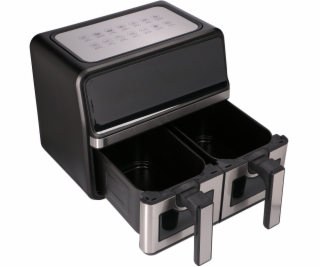 FUHAUS Horkovzdušná fritéza Extralink 9 l 2200 W, dvojitá...