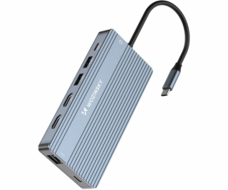 Wozinsky 14v1 HUB pro 3 monitory USB-A USB-C DisplayPort ...