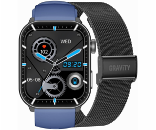 Gravity Pánské chytré hodinky GT28-3 Řemínek + Náramek Tm...