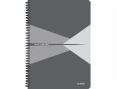 Leitz Kancelářský zápisník A4 z PP, čtvereček, šedý