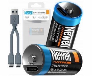 Newell Baterie NL4206 CR123A USB-C 700 mAh, 2 ks, blistr
