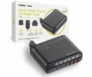 Mobile Origin Cestovní nabíječka GaN 140W PW12 EU/UK/US, ...
