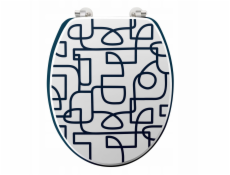 Douceur d`Interieur Záchodové sedátko LABYRINTHE, MDF, 37,5 x 46 cm