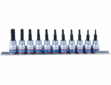 King Tony Sada 11 ks hlavic TORX 3/8  T8 - T50, lišta, King Tony