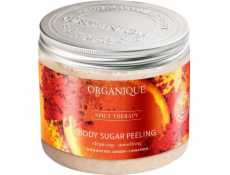 Organique Spicy Therapy hřejivý cukrový tělový peeling s vůní pomeranče a koření 200ml