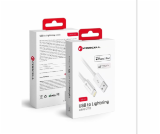 ForCell Kabel USB-A - Lightning 1 m bílý