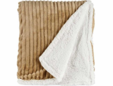 Gift Decor Dárková dekorace Světle hnědá manšestrová deka (150 x 200 cm)