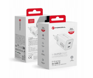 ForCell Nabíječka telefonu F-Energy Mini GaN III 2 x USB ...