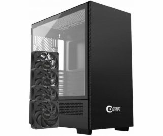 Zenpc Počítačová skříň Z3 Solid Black 4x Fander P12 PWM PST