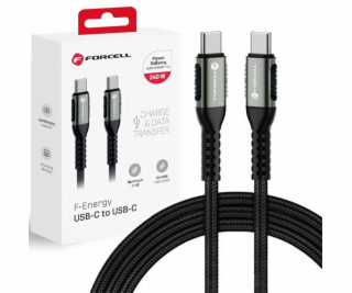 ForCell Kabel USB-C - USB-C 0,5 m černý