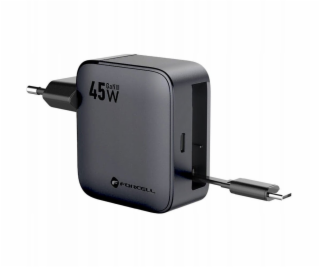 ForCell Nabíječka do zásuvky F-Energy GaN USB C + zatahov...