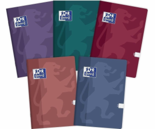 Oxford ký zápisník A5/60K s mřížkou Touch Trend (5 ks) OX...