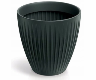 Prosperplast Latia kulatý střední květináč - antracit (TL...