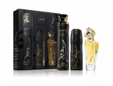 NoName SADA LATTAFA Maahir EDP sprej 100ml + PARFÉMOVANÝ SPREJ 200ml + OSVĚŽOVAČ VZDUCHU 300ml