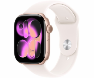 Apple Watch Series 11 (růžové zlato, hliník, 42 mm, světl...