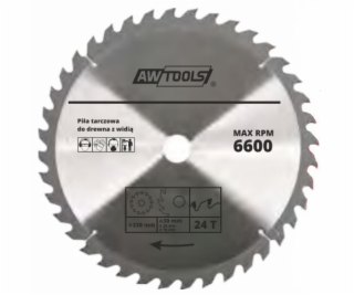 AWTools Kotoučová pila na dřevo 450 x 30/22/16 mm 40z (AW...