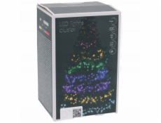 CHRISTMAS_TO Hustá elektrická girlanda CLUSTER, IP44, 800 LED, 8 režimů, různé barvy, 16m