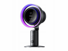 Jisulife Stolní ventilátor Pro3 10000mAh s turbínovým ventilátorem a filtrem - tmavě šedý