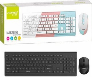 Forev Klávesnice + myš BEZDRÁTOVÁ SADA KLÁVESNICE + MYŠ F...