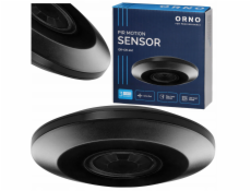 Orno 360stupňový pohybový senzor IP20, 2000W, ultra plochý - 2,5 cm, černý